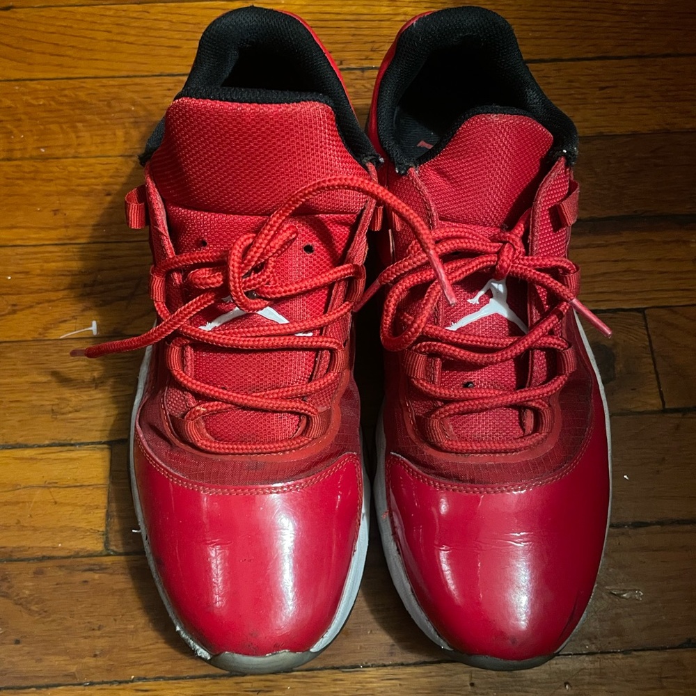 Red JORDANS Athletic Sneakers
